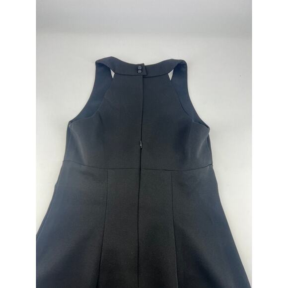 Vintage Connected Dress Womens Size 4 Petites Black Sleeveless Button Back Y2K - Picture 7 of 9